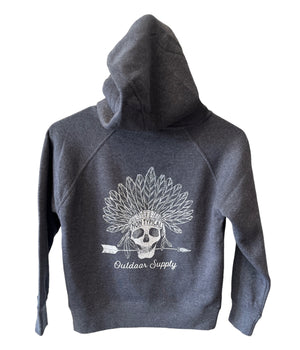 Indian skull hoodie youth