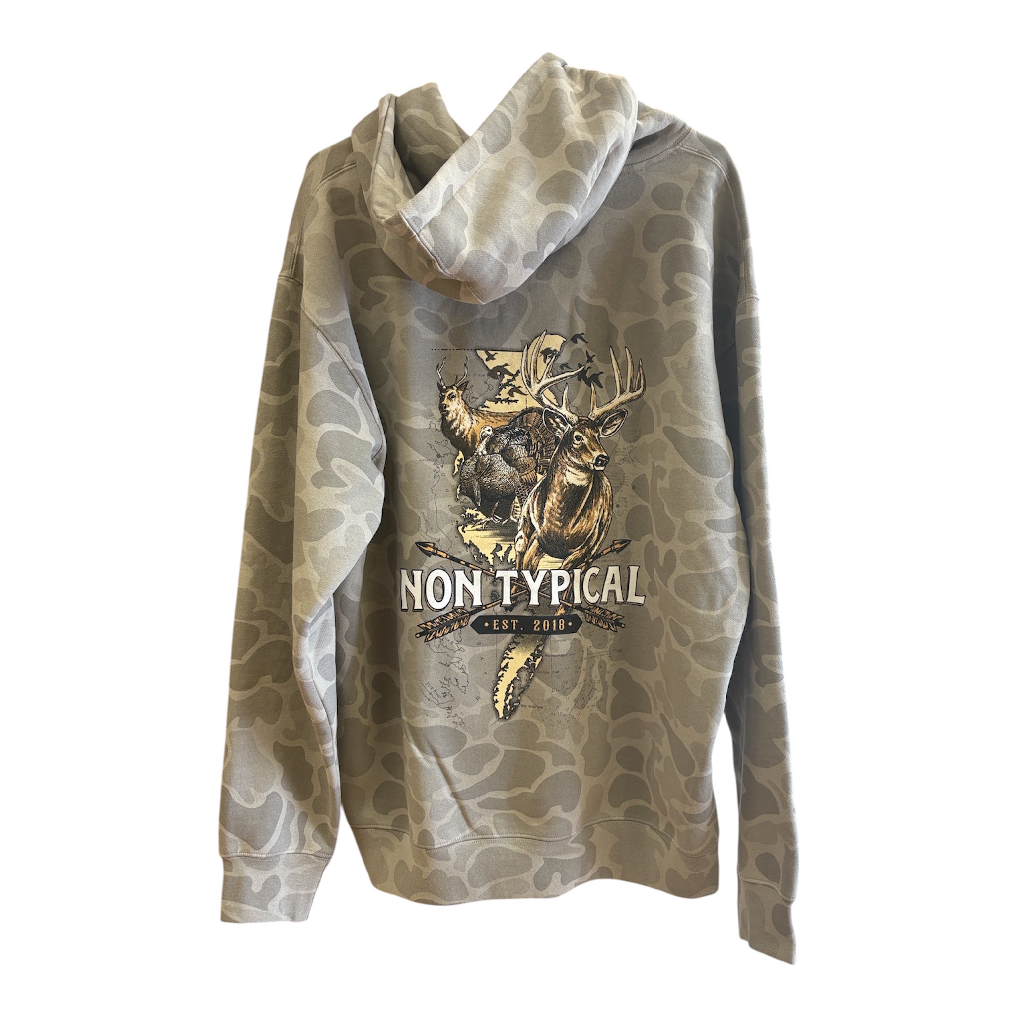 Faded duck camo hoodie